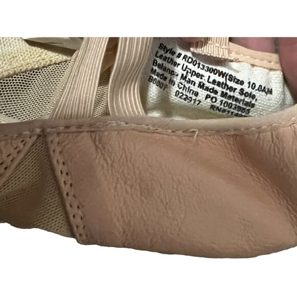 Revolution Dancewear Leather Split Sole Ballet Slippers Sz 10.0 A  M Womens Ligh - Picture 5 of 5